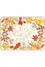 Caspari Thanksgiving Paper Placemats 12pk Autumn Fall Leaves