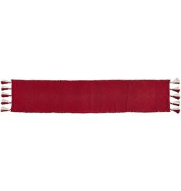 Mud Pie Christmas Table Runner 18x90 Inch Red Ponchaa Runner