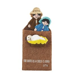 Mud Pie Kids Gifts Christmas Nativity Finger Puppets
