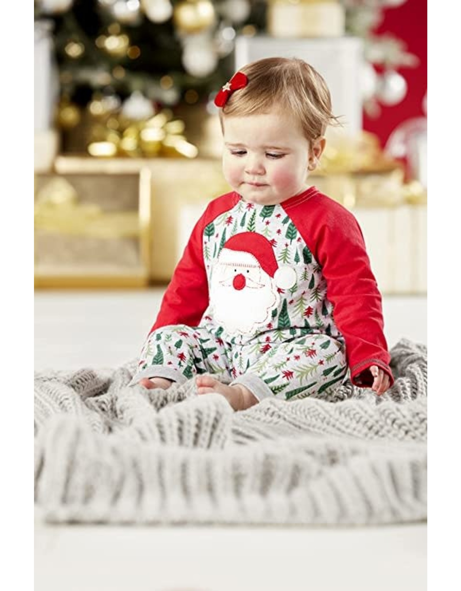 Mud Pie Christmas Sleepwear Family Pajamas Baby 1pc Infant 6-9 Months