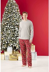 Mud Pie Christmas Sleepwear Family Pajamas 2pc Mens L