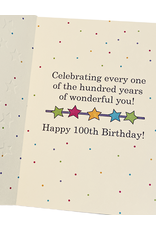 Recycled Paper Greetings Birthday Card 100th Birthday 100 Years of You