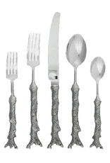 Flatware O1 Coral Handle 5-Piece Place Setting