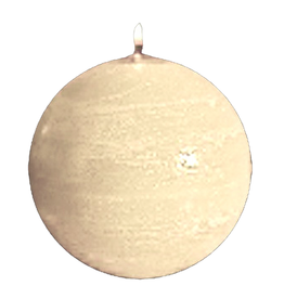 Park Avenue Candles Textured Ball Sphere Candle White 5Dia