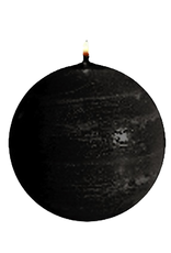 Park Avenue Candles Textured Ball Sphere Candle Black 3Dia