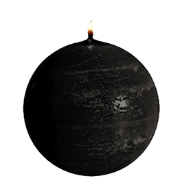 Park Avenue Candles Textured Ball Sphere Candle Black 3Dia