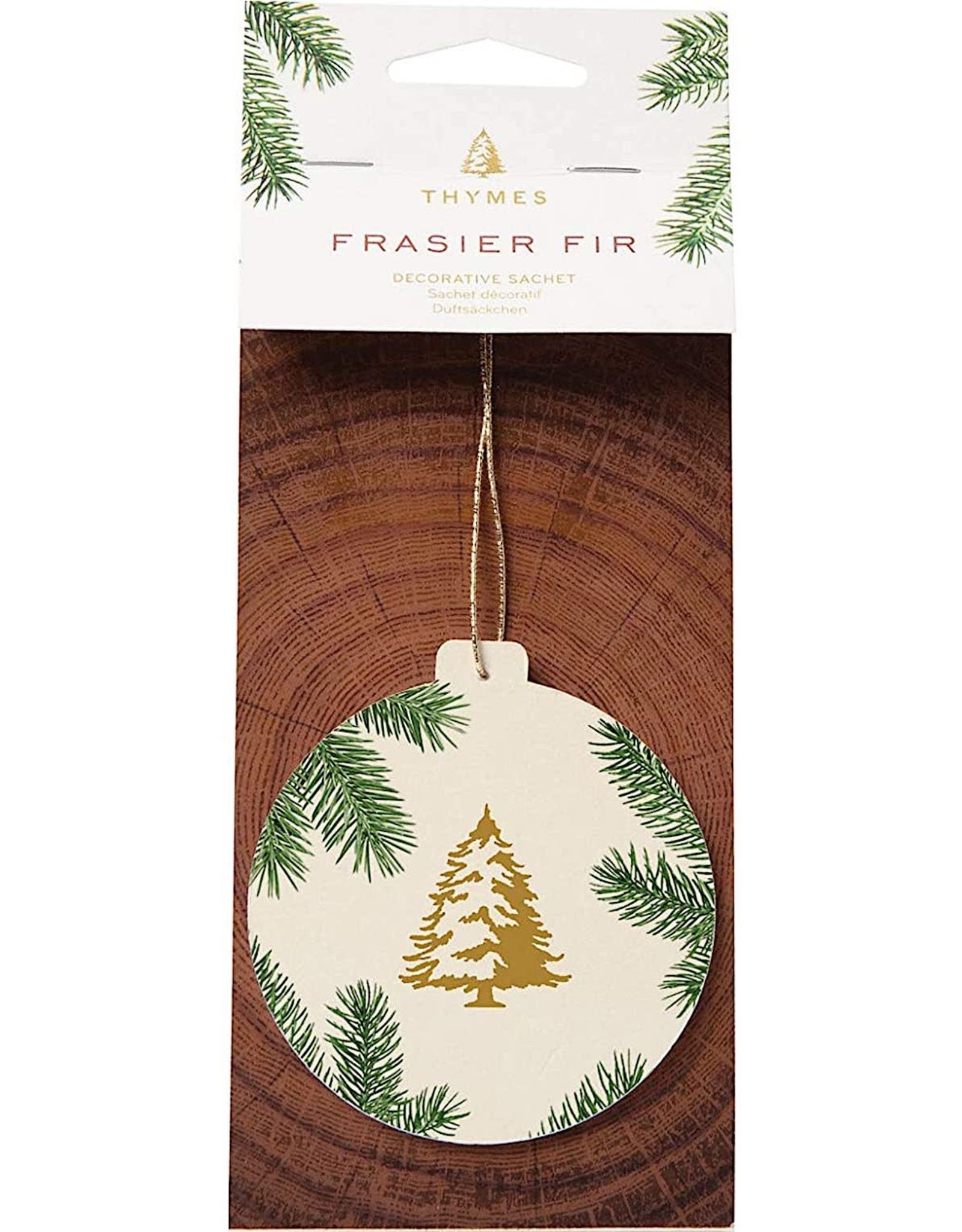 Frasier Fir Decorative Sachet Round Ornament Shape