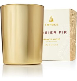 Frasier Fir Votive Candle 2oz Gold