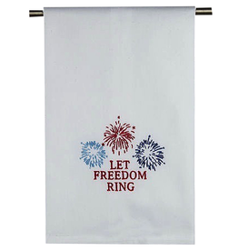 Peking Handicraft Patriotic Kitchen Towel w Let Freedom Ring 16x25