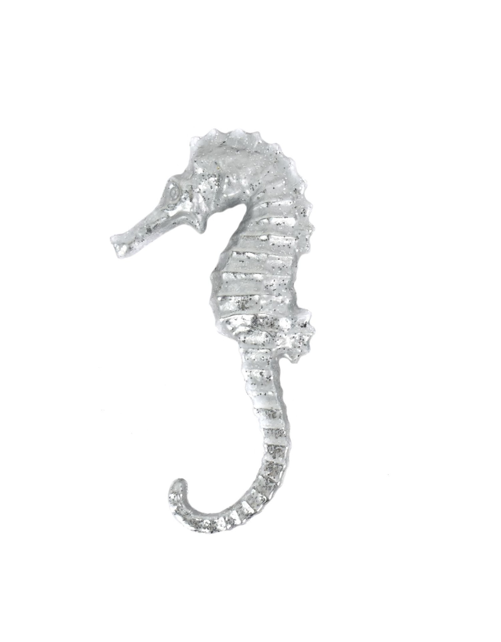 David Christophers Metallic Seahorse Ornament 6 Inch Silver