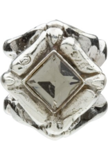 Chamilia Diamond Shape Charm Sterling Silver w Stone JB-9A Quartz