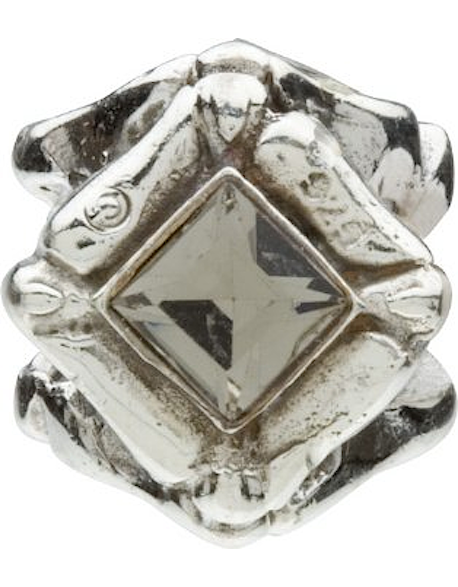 Chamilia Diamond Shape Charm Sterling Silver w Stone JB-9A Quartz