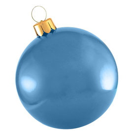 Holiball 18" Frosted Blue Holiball Inflatable Ornament