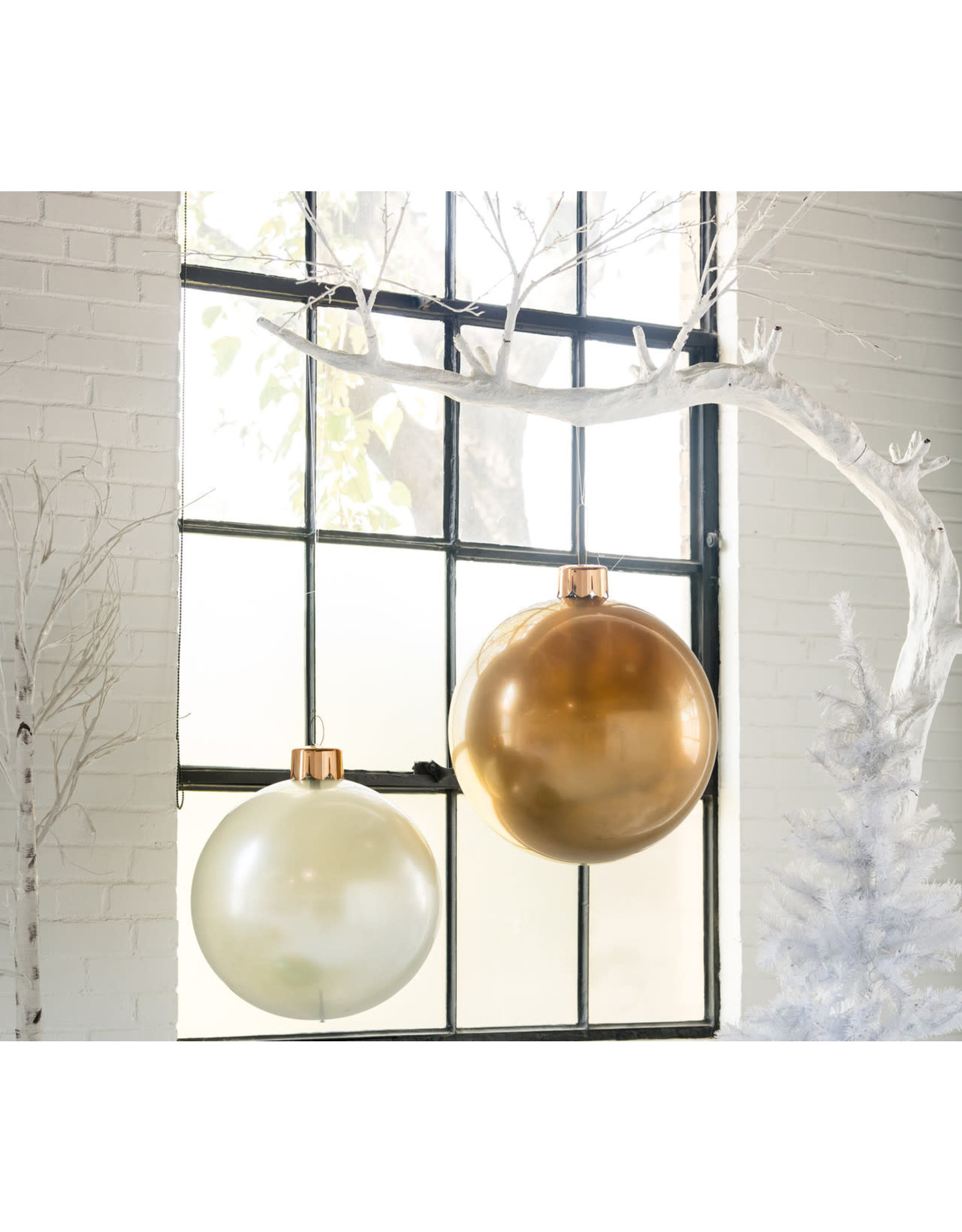 Holiball 18" Vintage Gold Holiball Inflatable Ornament