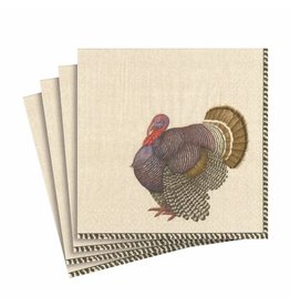 Caspari Fall Thanksgiving Paper Luncheon Napkins 20pk Thomas Turkey