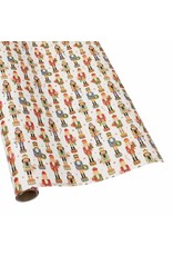 Caspari Christmas Gift Wrapping Paper 8ft Roll Nutcracker Parade