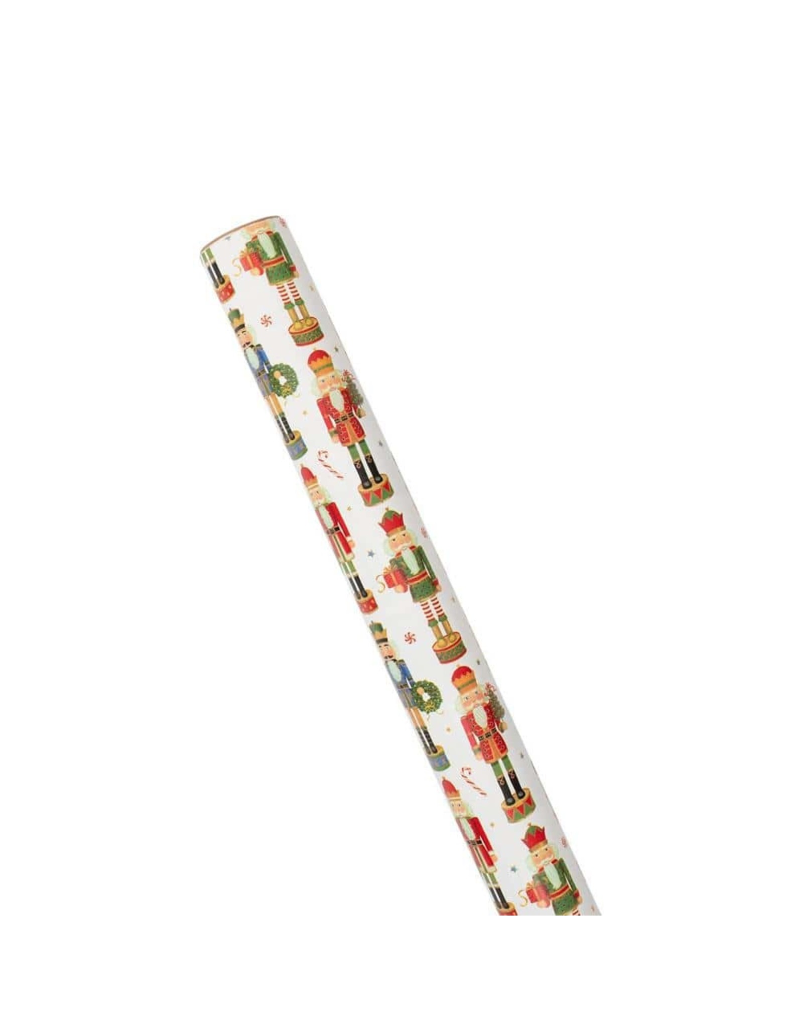 Caspari Christmas Gift Wrapping Paper 8ft Roll Nutcracker Parade
