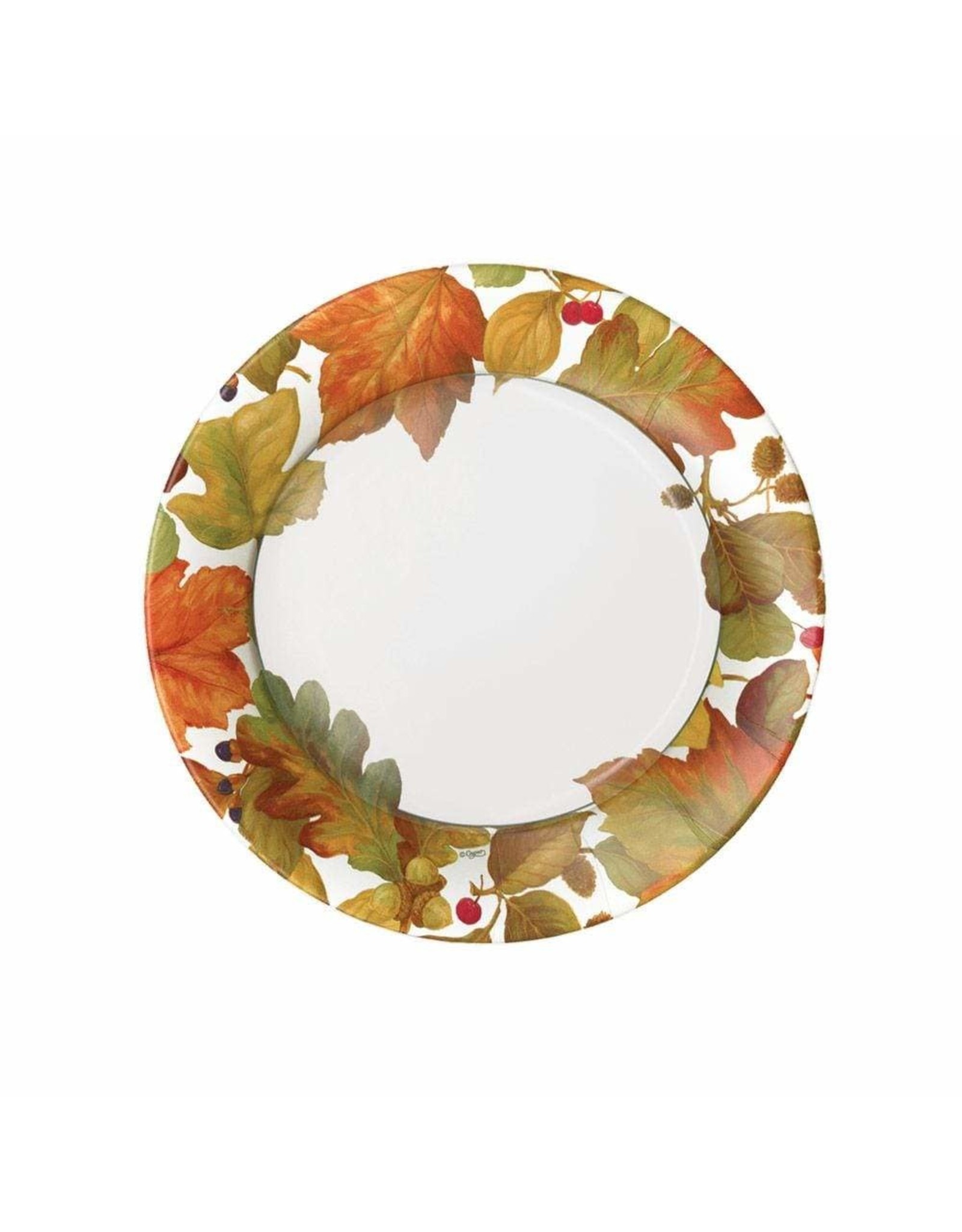 Caspari Thanksgiving Fall Paper Salad Dessert Plates Autumn Leaves II