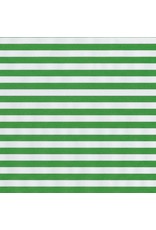 Caspari Christmas Gift Wrapping Paper 8ft Roll Club Stripe Red Green