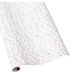Caspari Christmas Gift Wrapping Paper 8ft Roll Berry Branches