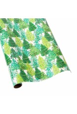 Caspari Christmas Gift Wrapping Paper 8ft Roll Christmas Trees With Lights