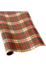Caspari Christmas Gift Wrapping Paper 8ft Roll Dress Stewart Tartan GF