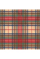 Caspari Christmas Gift Wrapping Paper 8ft Roll Dress Stewart Tartan GF