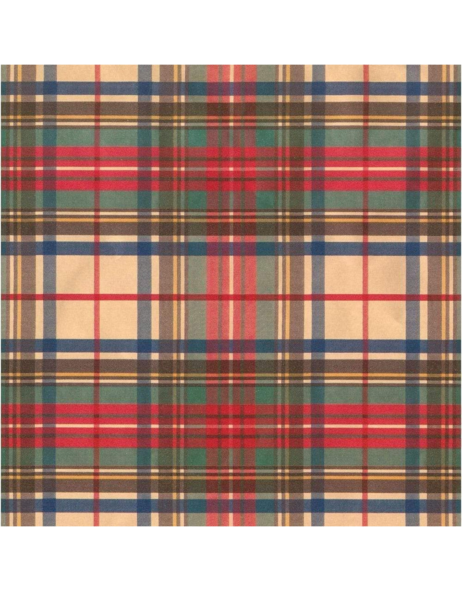 Caspari Christmas Gift Wrapping Paper 8ft Roll Dress Stewart Tartan GF