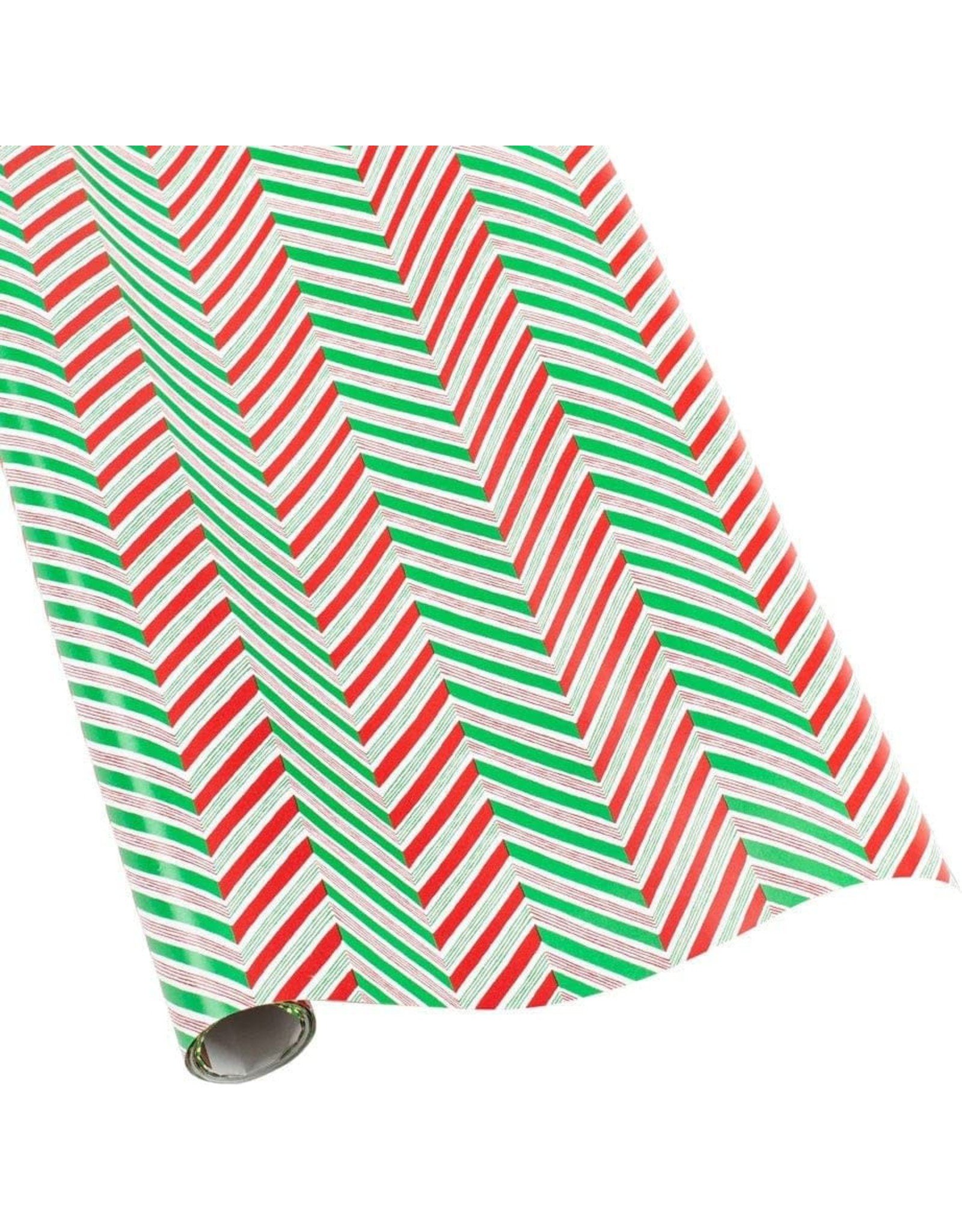 Caspari Christmas Gift Wrapping Paper 8ft Roll Candy Cane Stripes