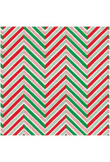 Caspari Christmas Gift Wrapping Paper 8ft Roll Candy Cane Stripes