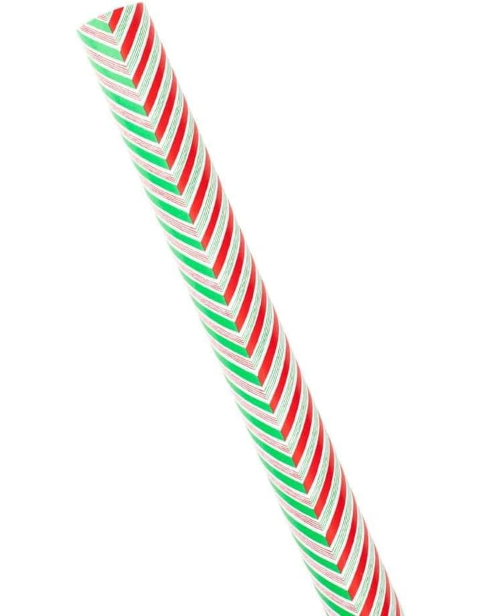 Caspari Christmas Gift Wrapping Paper 8ft Roll Candy Cane Stripes