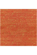 Caspari Gift Wrapping Paper 6ft Roll Pebble Red And Gold