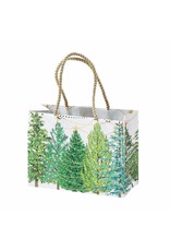 Caspari Christmas Gift Bag Small 7x3x5.25 Christmas Trees W Lights