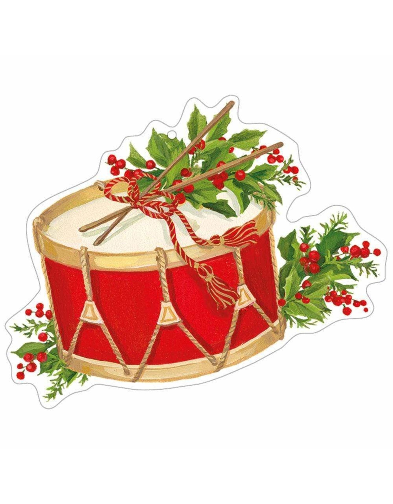 Caspari Ornament Gift Tags 4pk Christmas Concert Music