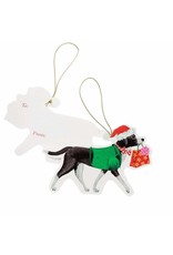 Caspari Christmas Delivery Decorative Ornament Die-Cut Gift Tags 4pk