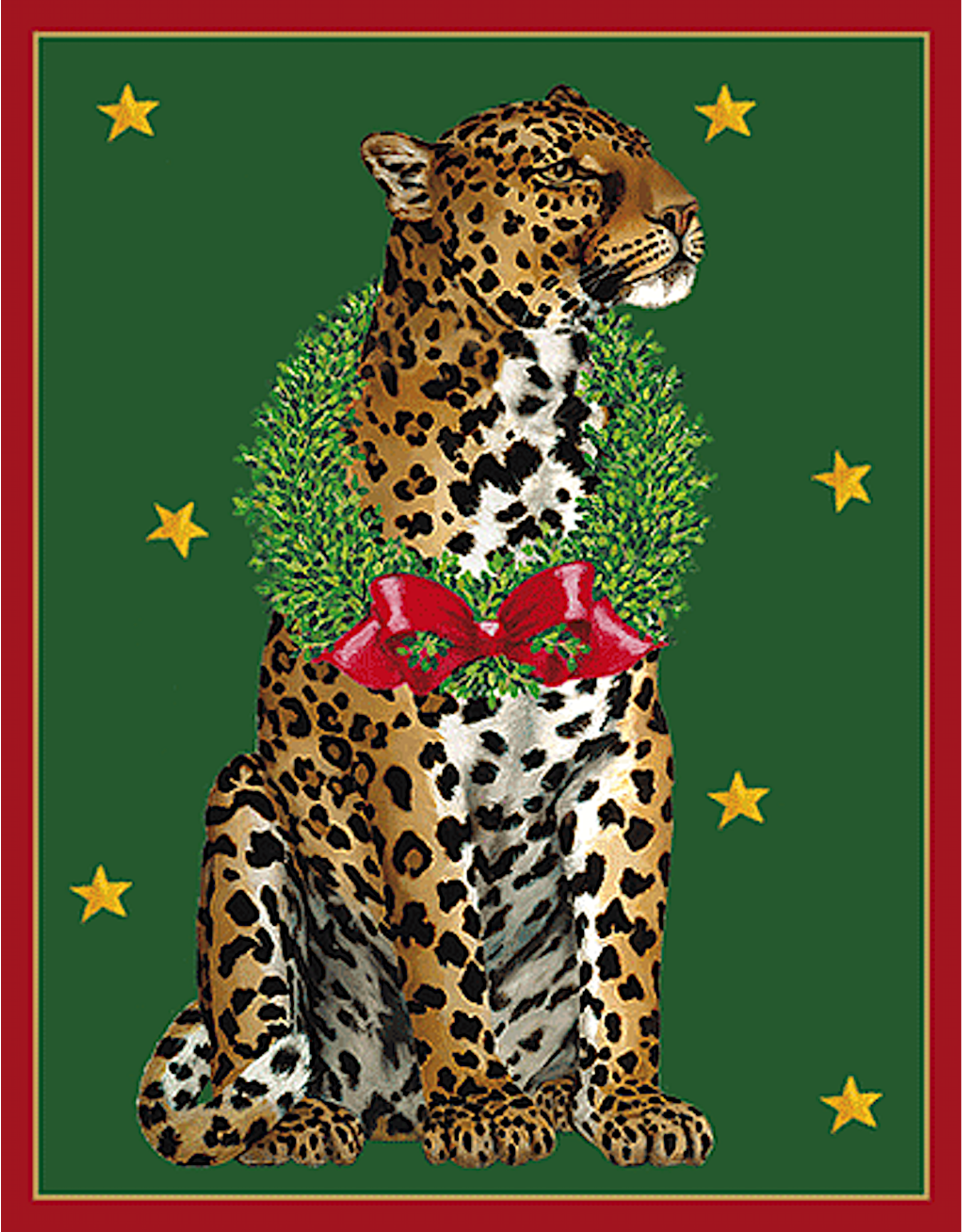 Caspari Wild Christmas Gift Enclosure Cards 4pk