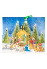 Caspari Christmas Advent Calendar With Nativity Scene