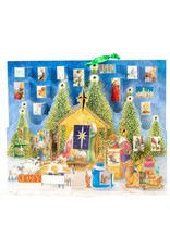 Caspari Christmas Advent Calendar With Nativity Scene