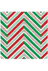 Caspari Christmas Paper Cocktail Napkins 20pk Candy Cane Stripes