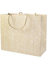 Caspari Pebble Gift Bag Large 11x4x10 In Gold
