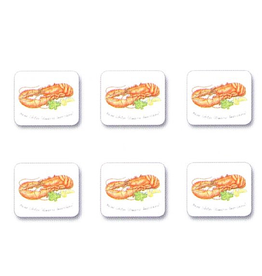 Jason Coasters Set of 6 Maine Lobsters