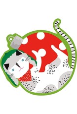 Caspari Ornament Gift Tags 4pk Die-Cut Christmas Yule Cats
