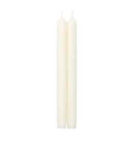 Caspari Crown Candles Tapers 10 inch 2pk White