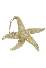David Christophers Champagne Gold Glittered Starfish 6.5 Inch