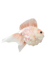 David Christophers Glittered Sequined Gold Fish Coral 8x6 Inch