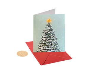 PAPYRUS® Boxed Christmas Cards 20pk Snowy Tree