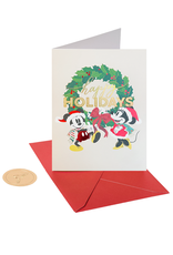 PAPYRUS® Boxed Christmas Cards 14ct Disney Mickey & Minnie Mouse Wreath