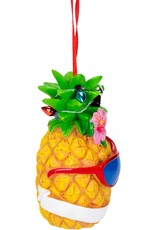 Kurt Adler Pineapple with Sunglasses Tropical Christmas Ornament