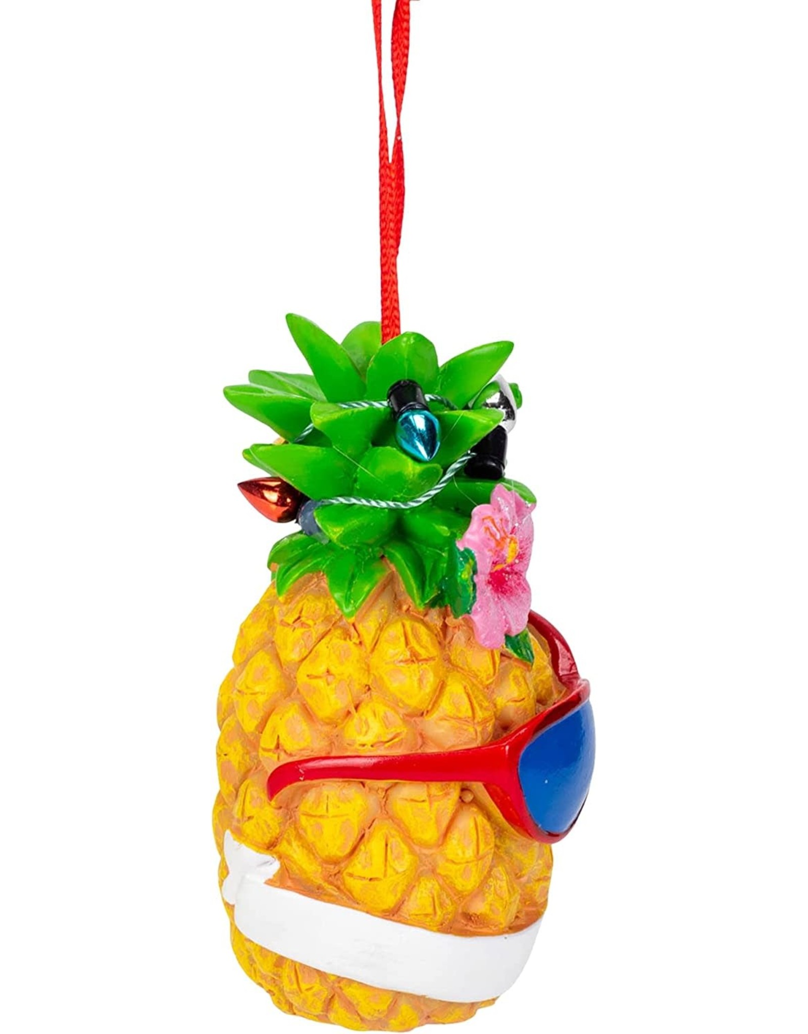 Kurt Adler Pineapple with Sunglasses Tropical Christmas Ornament