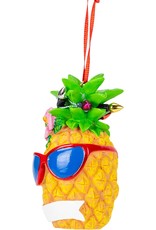 Kurt Adler Pineapple with Sunglasses Tropical Christmas Ornament